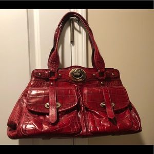 Gorgeous red/wine coach purse